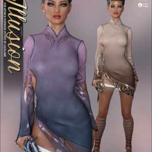Illusion for dForce Suspense Outfit Illusion for dForce Suspense Outfit