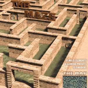 The Maze – Huge Labyrinth for Daz Studio The Maze – Huge Labyrinth for Daz Studio