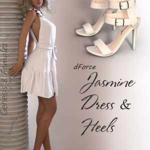 dForce Jasmine Outfit for Genesis 8 Female(s) dForce Jasmine Outfit for Genesis 8 Female(s)