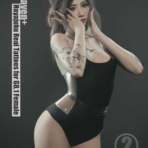 RAV Hayajuku Real Tattoos TWO for Genesis 8.1 Females RAV Hayajuku Real Tattoos TWO for Genesis 8.1 Females