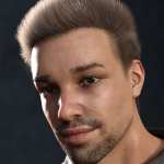 Wilson Hair for Genesis 8 Males Wilson Hair for Genesis 8 Males