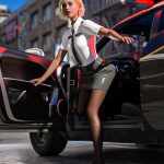 Modern Handgun Poses on Metro Police Car for Genesis 8 and 9 Modern Handgun Poses on Metro Police Car for Genesis 8 and 9