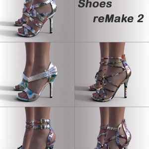 Shoes ReMake 2 for Genesis 8.1 Females Shoes ReMake 2 for Genesis 8.1 Females