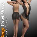 dForce Deep Cowl Dress For Genesis 8 Females dForce Deep Cowl Dress For Genesis 8 Females