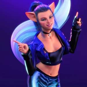 dForce Music Queen Outfit for Genesis 8 and 8.1 Females dForce Music Queen Outfit for Genesis 8 and 8.1 Females