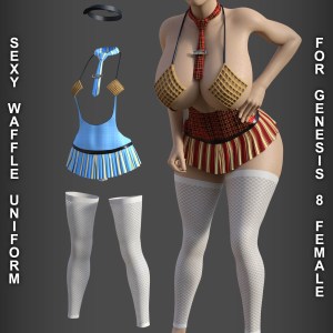 Sexy Waffle Uniform for Genesis 8 Female Sexy Waffle Uniform for Genesis 8 Female
