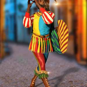 dForce Pied Piper Outfit for Genesis 9 dForce Pied Piper Outfit for Genesis 9