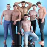 Z All Male Energy Shapes and Pose Mega Set Z All Male Energy Shapes and Pose Mega Set