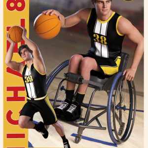 dForce Basketball Uniform Outfit for Genesis 8.1 Males dForce Basketball Uniform Outfit for Genesis 8.1 Males