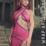 dForce Wrap Around Dress for Genesis 8 and 8.1 Female dForce Wrap Around Dress for Genesis 8 and 8.1 Female