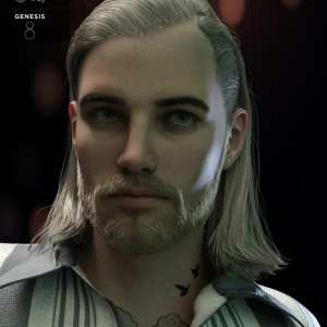 Graig Tough Guy Hair and Beard for Genesis 8.1 Male(s) Graig Tough Guy Hair and Beard for Genesis 8.1 Male(s)