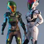 Sci-Fi Guard Outfit Textures for Genesis 8 and 8.1 Female Sci-Fi Guard Outfit Textures for Genesis 8 and 8.1 Female