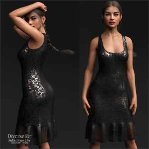 Diverse for D-Force RuffleDress2 for G8F and G8.1F Diverse for D-Force RuffleDress2 for G8F and G8.1F