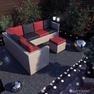 Contemporary Garden Furniture Set 01 Contemporary Garden Furniture Set 01