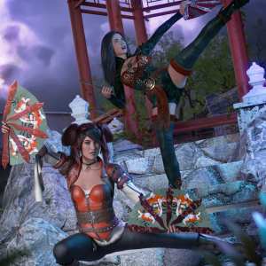 Kogarashi: War Fans and Poses for Genesis 8.1 Female Kogarashi: War Fans and Poses for Genesis 8.1 Female