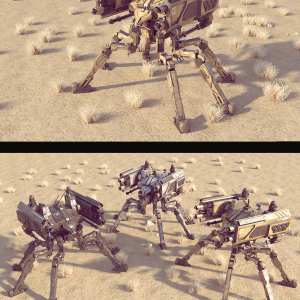 Sci-Fi SS Spider Mecha Sci-Fi SS Spider Mecha