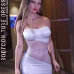 dForce Bodycon Tube Dress for Genesis 8 Females dForce Bodycon Tube Dress for Genesis 8 Females