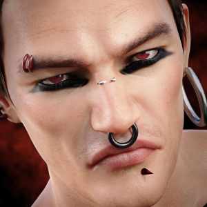 Devilish Piercing for Genesis 8 and 8.1 Males Devilish Piercing for Genesis 8 and 8.1 Males