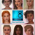 Variations for Genesis 8.1 Female Variations for Genesis 8.1 Female