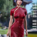 dForce Xiah Dress Genesis 8-8.1F and G9 dForce Xiah Dress Genesis 8-8.1F and G9