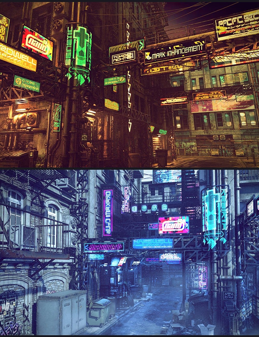 Cyberpunk Back Alley Bundle Cyberpunk Back Alley Bundle