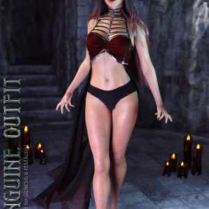dForce Sanguine Outfit for Genesis 8 Females dForce Sanguine Outfit for Genesis 8 Females