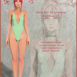 Anime Girl for La Femme and Poser 12 Anime Girl for La Femme and Poser 12