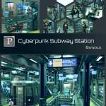 Cyberpunk Subway Station Bundle Cyberpunk Subway Station Bundle