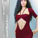 JMR dForce Mermaid Maxi Dress for G8F JMR dForce Mermaid Maxi Dress for G8F