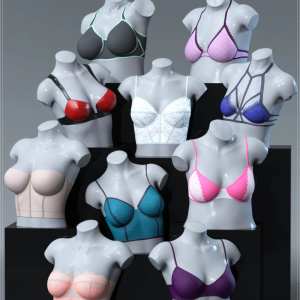 Easy Bras for Genesis 8 and 8.1 Females Easy Bras for Genesis 8 and 8.1 Females