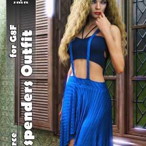 JMR dForce Suspenders Outfit for G8FRepost  JMR dForce Suspenders Outfit for G8FRepost