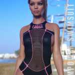 dForce Empower Swimsuit for Genesis 8 and 8.1F dForce Empower Swimsuit for Genesis 8 and 8.1F