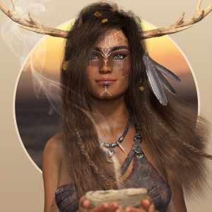 Deer Lady Hair for Genesis 3 and 8 Female(s) Deer Lady Hair for Genesis 3 and 8 Female(s)