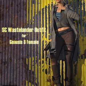SC Wastelander Outfit for Genesis 8 Female SC Wastelander Outfit for Genesis 8 Female