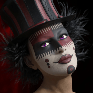 Elvira for Genesis 8 Female and Harlequin L.I.E. Make Up Elvira for Genesis 8 Female and Harlequin L.I.E. Make Up