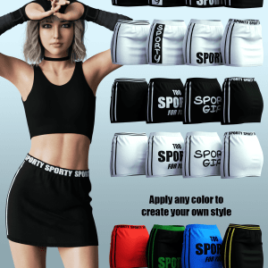 Sporty Skirt for G8F Sporty Skirt for G8F