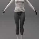 HY Sporty Outfit for Genesis 8 and 8.1 Females HY Sporty Outfit for Genesis 8 and 8.1 Females