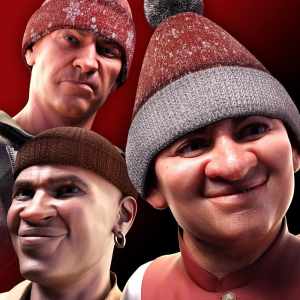 M3D Christmas Knitted Hat for Genesis 8 and 8.1 MAles M3D Christmas Knitted Hat for Genesis 8 and 8.1 MAles