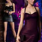 Clubber Outfit Set for Genesis 8 and 8.1 Females Clubber Outfit Set for Genesis 8 and 8.1 Females