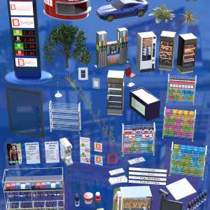 Bituka3d Gas Station Props Bituka3d Gas Station Props