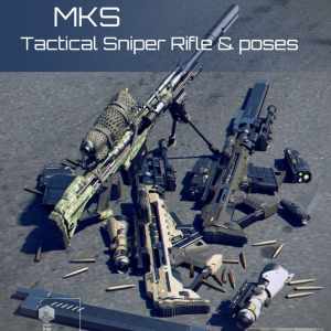 MKS Tactical Sniper Rifle and Poses MKS Tactical Sniper Rifle and Poses