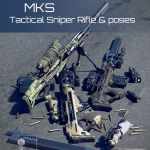 MKS Tactical Sniper Rifle and Poses MKS Tactical Sniper Rifle and Poses