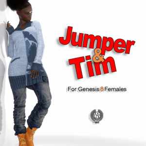 Jumper And Tim For Genesis 8 Females Jumper And Tim For Genesis 8 Females