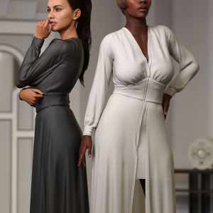 dForce Vintage Lounge Gown for Genesis 8 and 8.1 Females dForce Vintage Lounge Gown for Genesis 8 and 8.1 Females