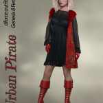 Urban Pirate dforce outfit for Genesis 8 Female Urban Pirate dforce outfit for Genesis 8 Female