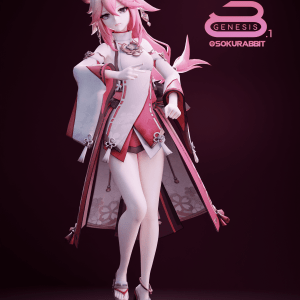 Yae-Miko For Genesis 8 And 8.1 Female Yae-Miko For Genesis 8 And 8.1 Female