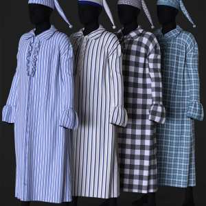dForce Ebenezer Scrooge NightDress Outfit Textures dForce Ebenezer Scrooge NightDress Outfit Textures