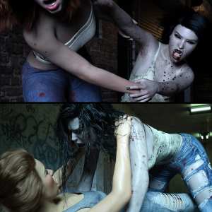 Z Haunted Couple Poses for Genesis 8 and 8.1 Z Haunted Couple Poses for Genesis 8 and 8.1