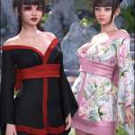dForce Koharu Kimono Textures dForce Koharu Kimono Textures