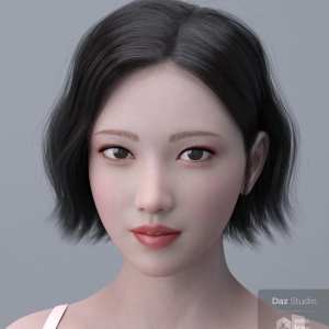 HY Wavy Bob Hair for Genesis 3 and 8 HY Wavy Bob Hair for Genesis 3 and 8
